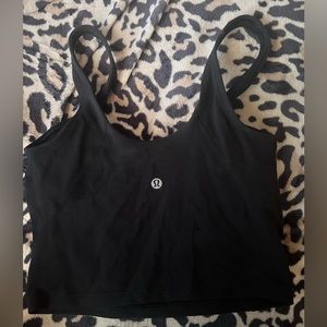 black lulu align tank